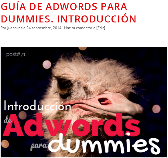 Introducción a adwords